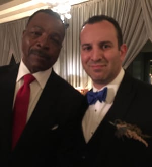 Dr. Hadeed with actor Carl Weathers