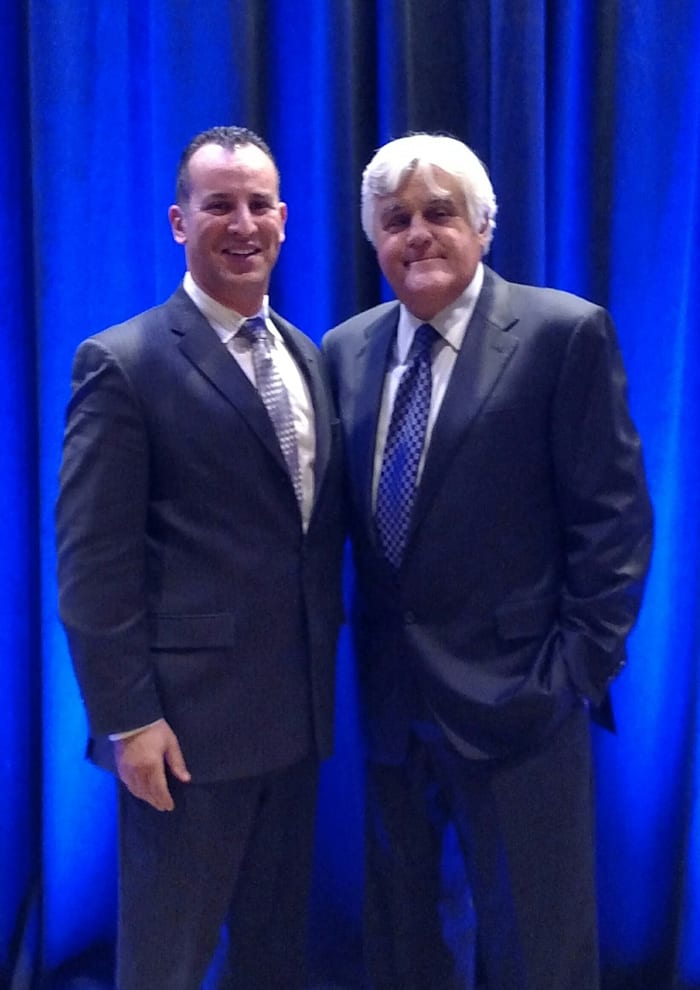 Dr. Hadeed with comedian and former The Tonight Show host Jay Leno