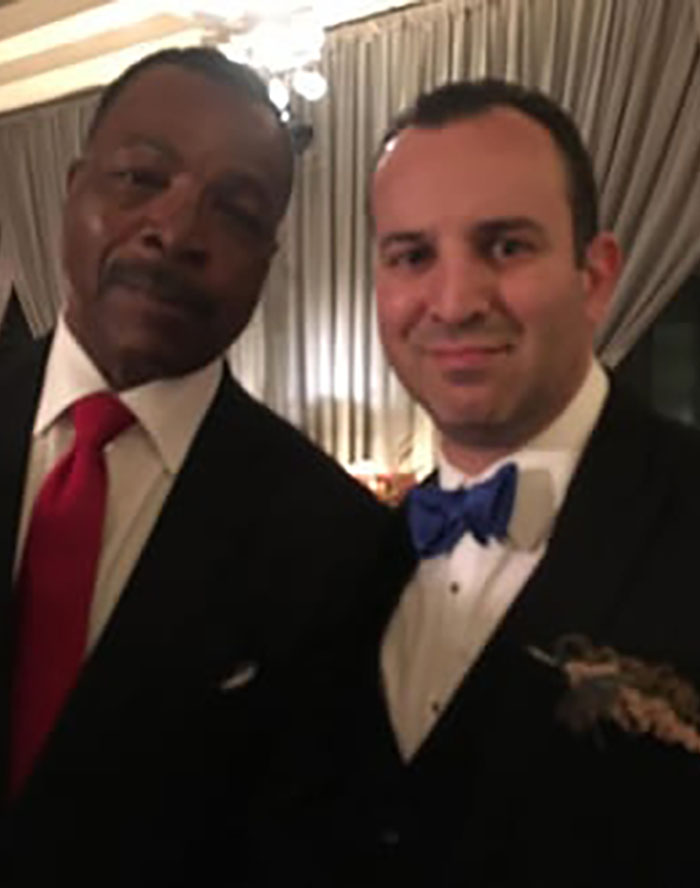 Dr. Hadeed with actor Carl Weathers