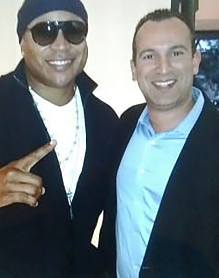 Dr. Hadeed with Grammy award winner and actor LL Cool J