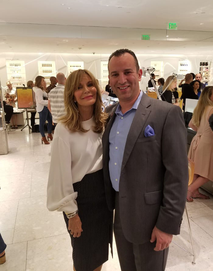 Dr. Hadeed with actress Jaclyn Smith, annual Farrah Fawcett Foundation event, Beverly Hills, CA, May 11, 2017