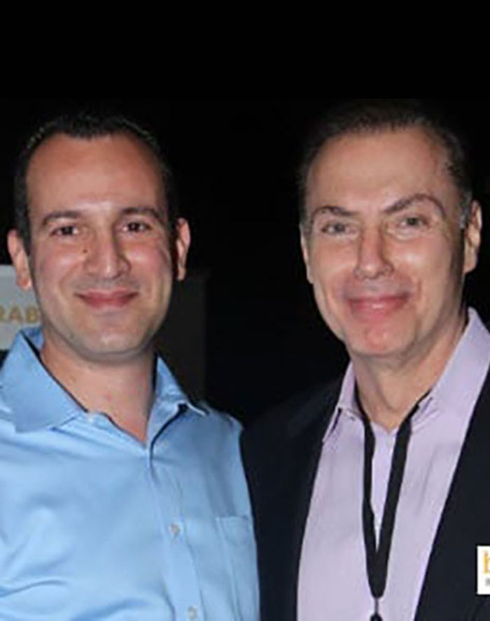 Dr. Hadeed with actor Al Sapienza