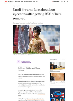 Article: Cardi B warning