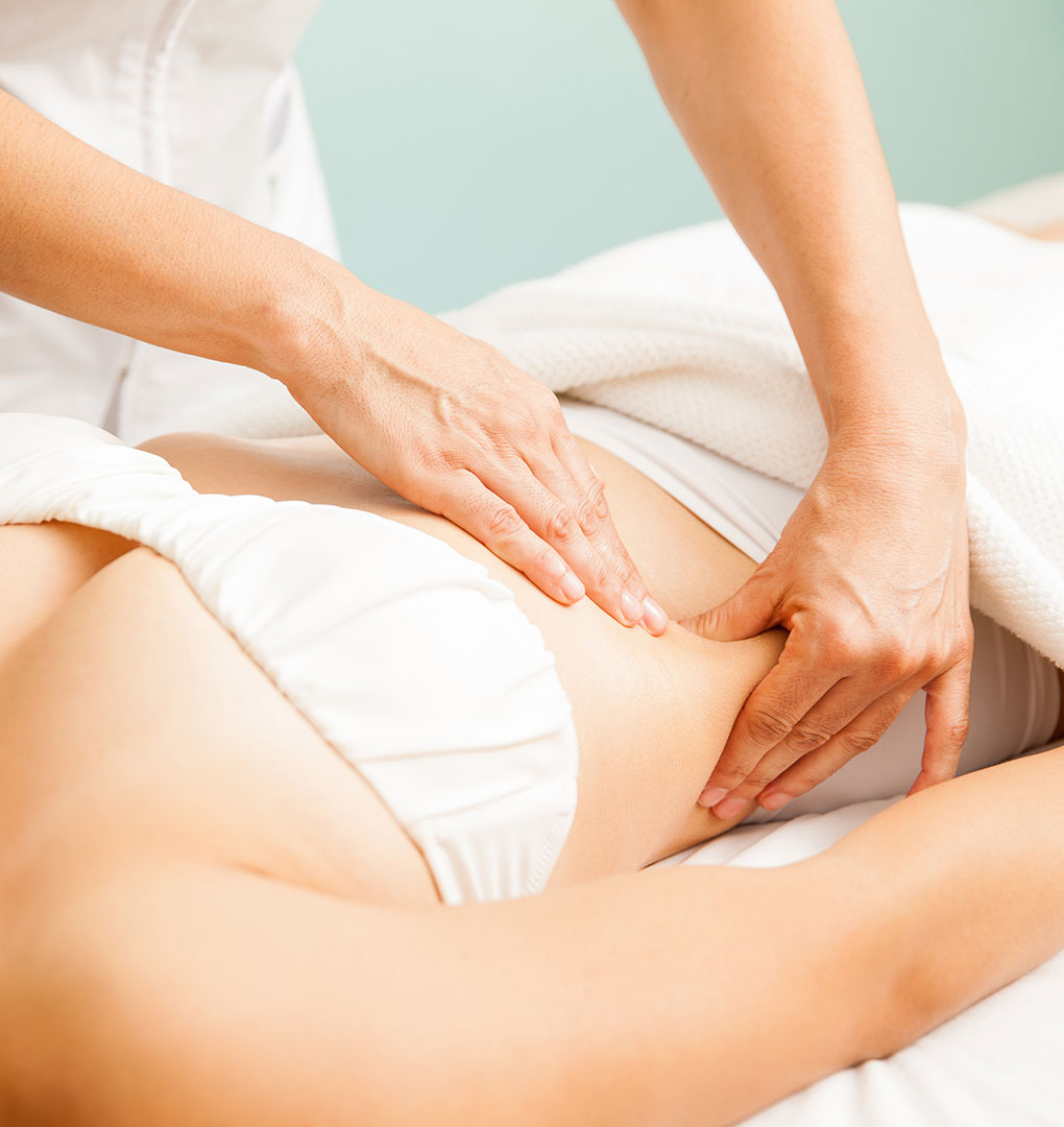Woman getting a recovery massage