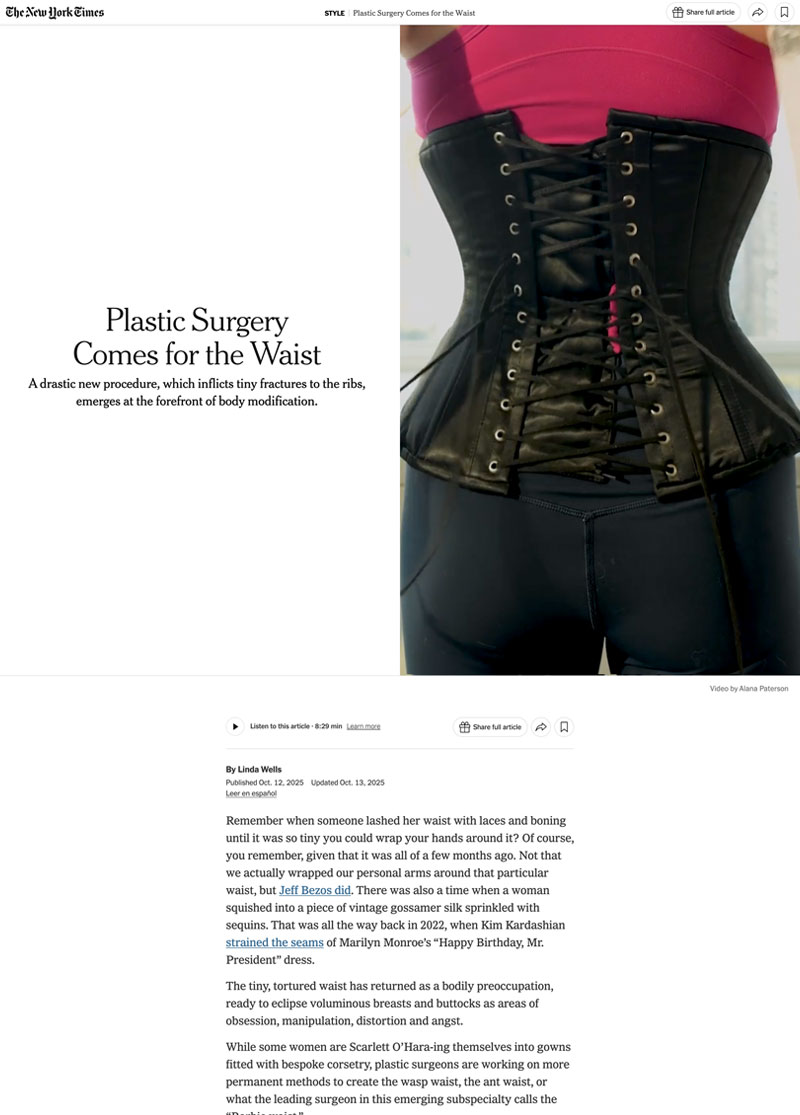 Plastic Surgery Comes for the Waiste